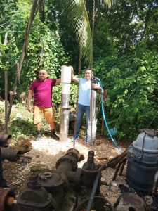 Nueva bomba de agua potable en Xcan.